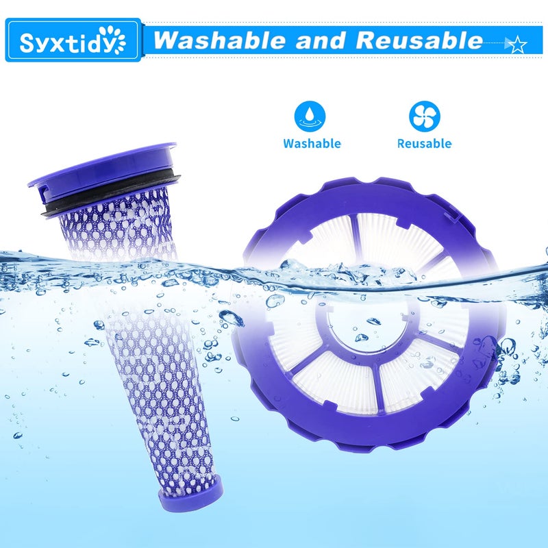 Syxtidy Filter Replacement for Dyson DC50, Animal and Multi Floor Complete Vacuum, Part # 965081-01,965080-01, Post-Motor Filter & Pre-Motor Filter - Image 5